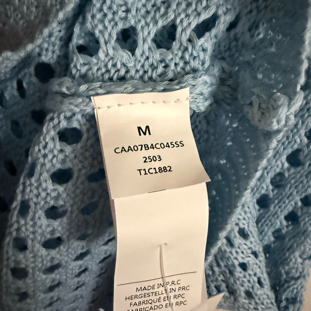 Cupshe Blue Crochet Swim Coverup - Picture 8 of 8